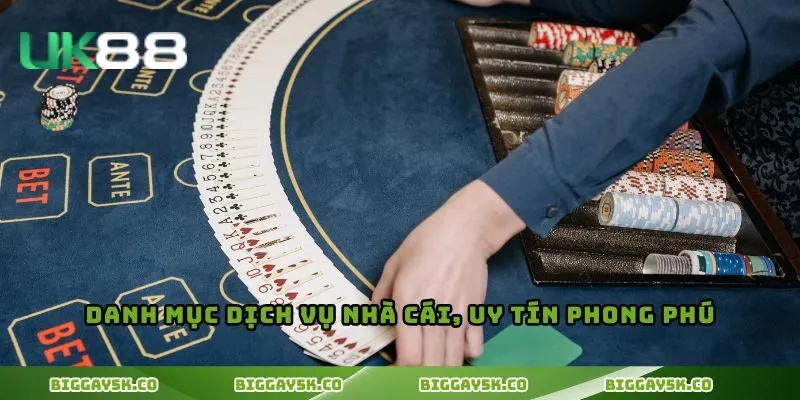 Danh mục dịch vụ nhà cái, uy tín phong phú
