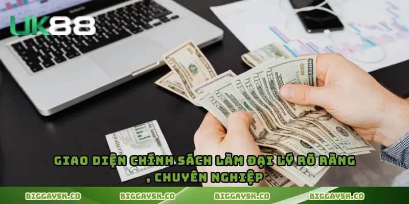 Giao diện chính sách làm đại lý rõ ràng, chuyên nghiệp