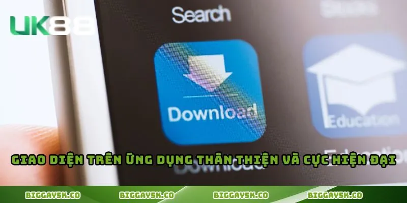 Giao diện trên ứng dụng thân thiện và cực hiện đại