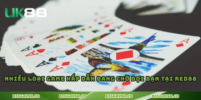 Nhiều loại game hấp dẫn đang chờ đợi bạn tại RED88